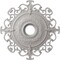 Ekena Millwork Orleans Ceiling Medallion (Canopies up to 8 1/4"), 38 3/8"OD x 6 5/8"ID x 2 7/8"P, Ultra Pure White CM38OLUWF - alternate 1